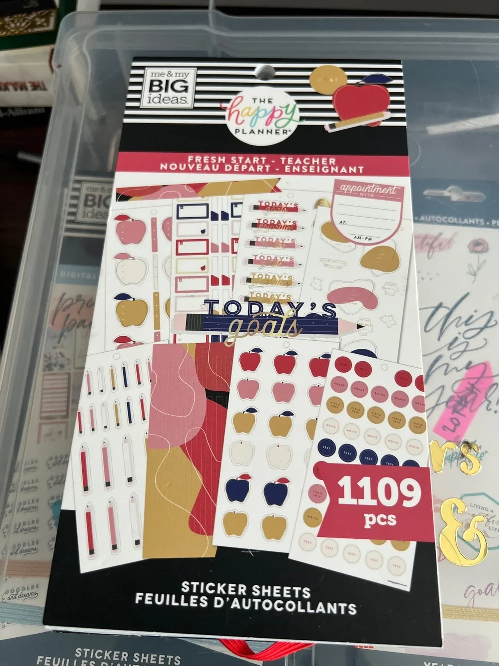 Lot # 5 Happy Planner Sticker Books Used